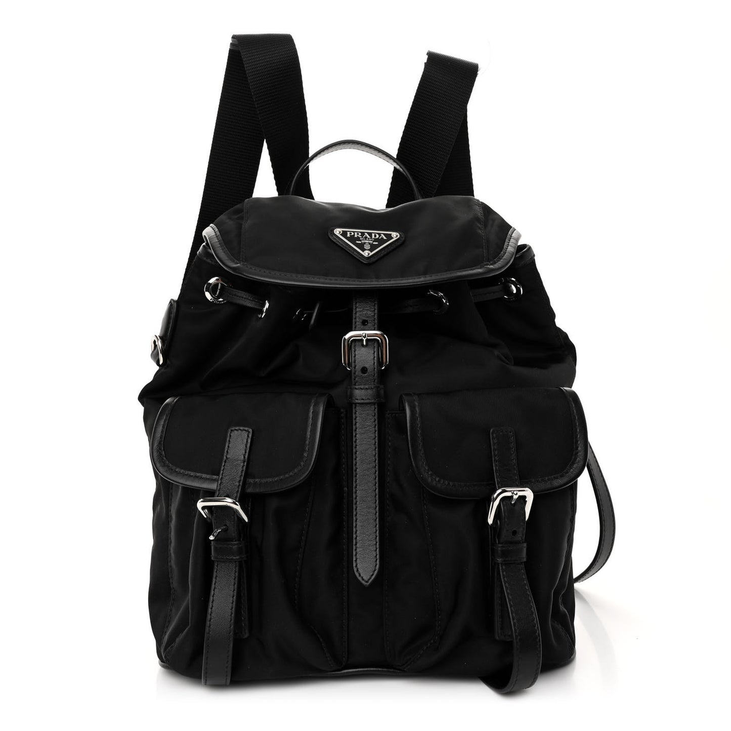 Tessuto Nylon Vitello Backpack Black