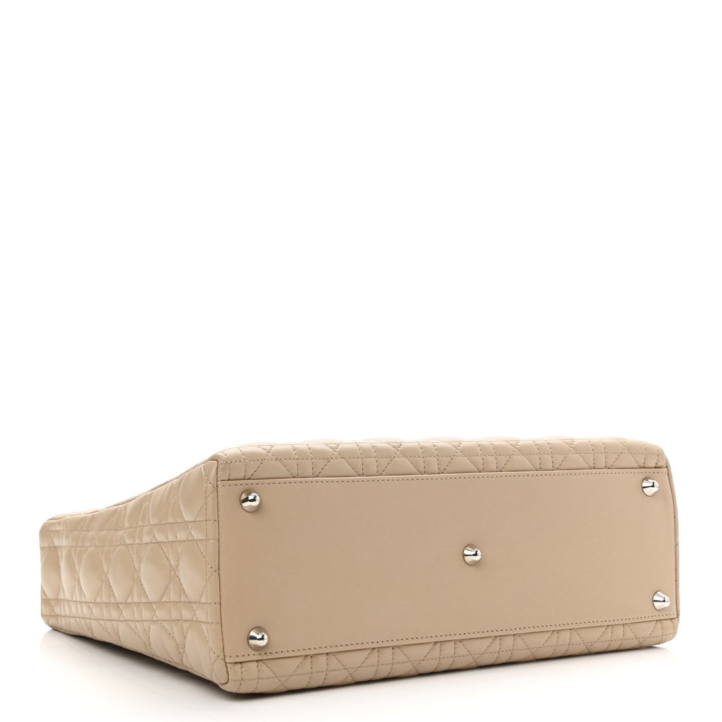 Lambskin Cannage Large Lady Dior Beige