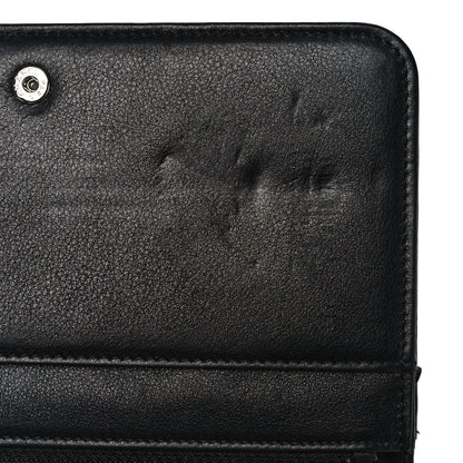 Chanel Galuchat Stingray Lambskin Boy Wallet On Chain WOC Black 12 of 12