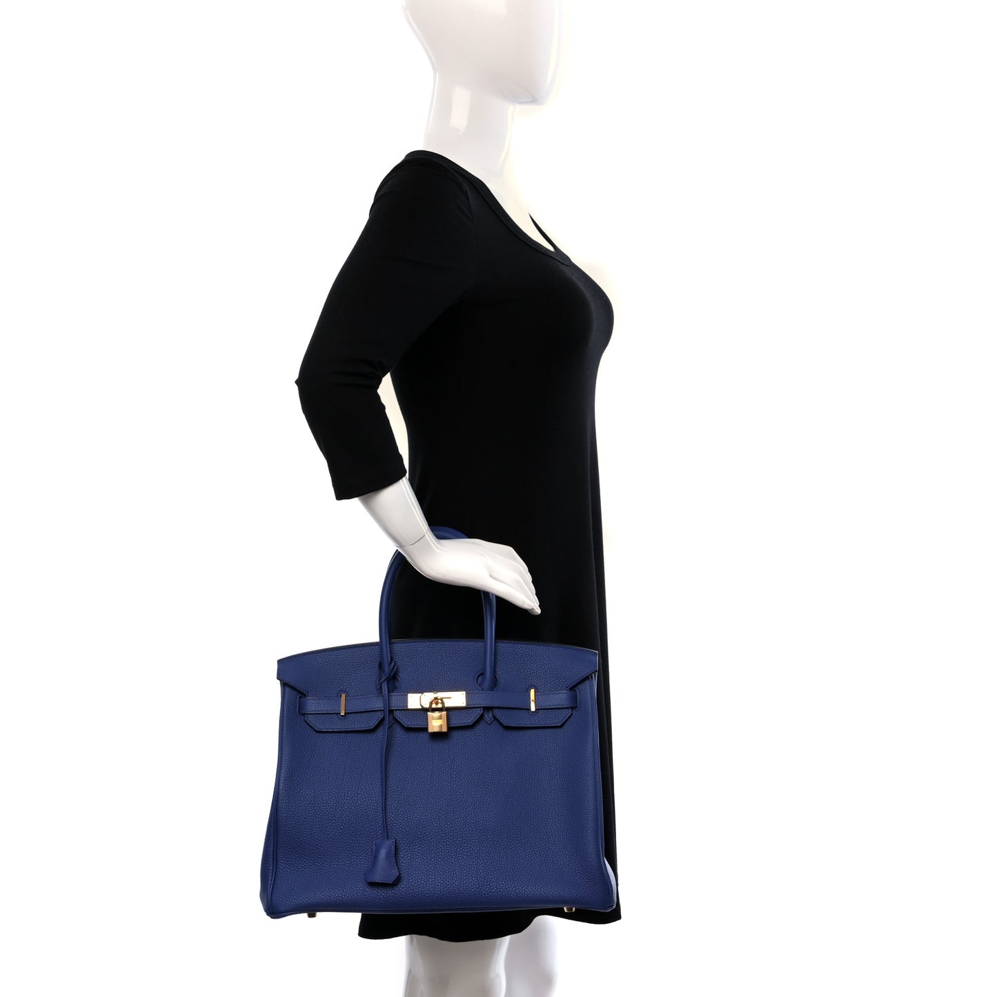 Togo Horseshoe Birkin 35 Bleu Royal