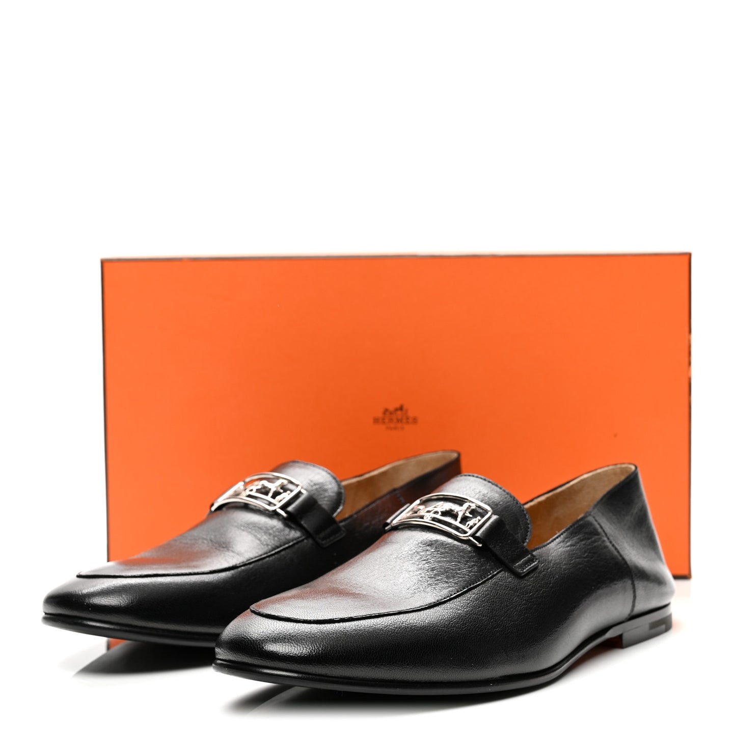 Goatskin Mens Tenor Mocassin Loafers 43 Black
