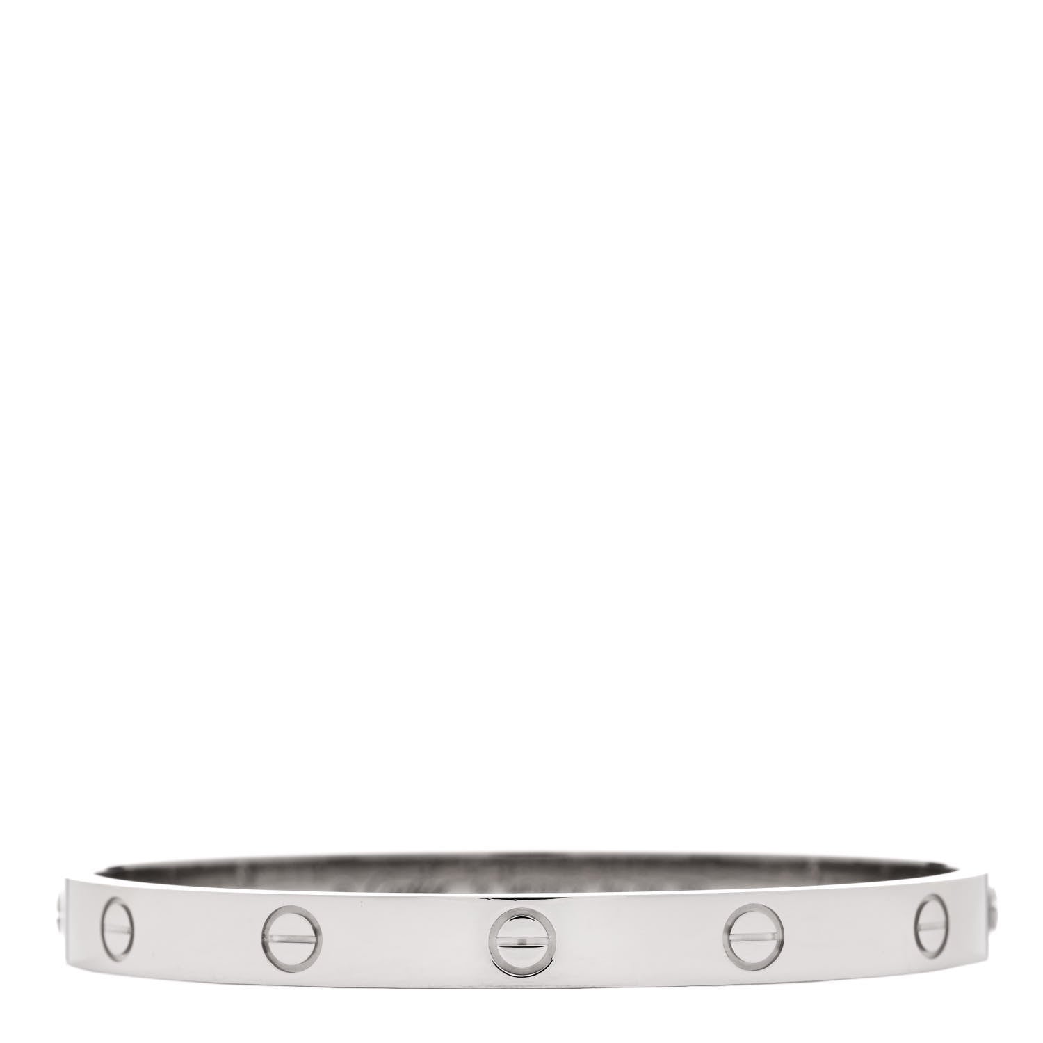 Cartier 18K White Gold LOVE Bracelet 18 1 of 4