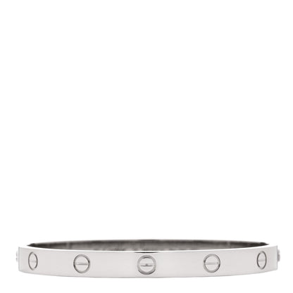 Cartier 18K White Gold LOVE Bracelet 18 1 of 4