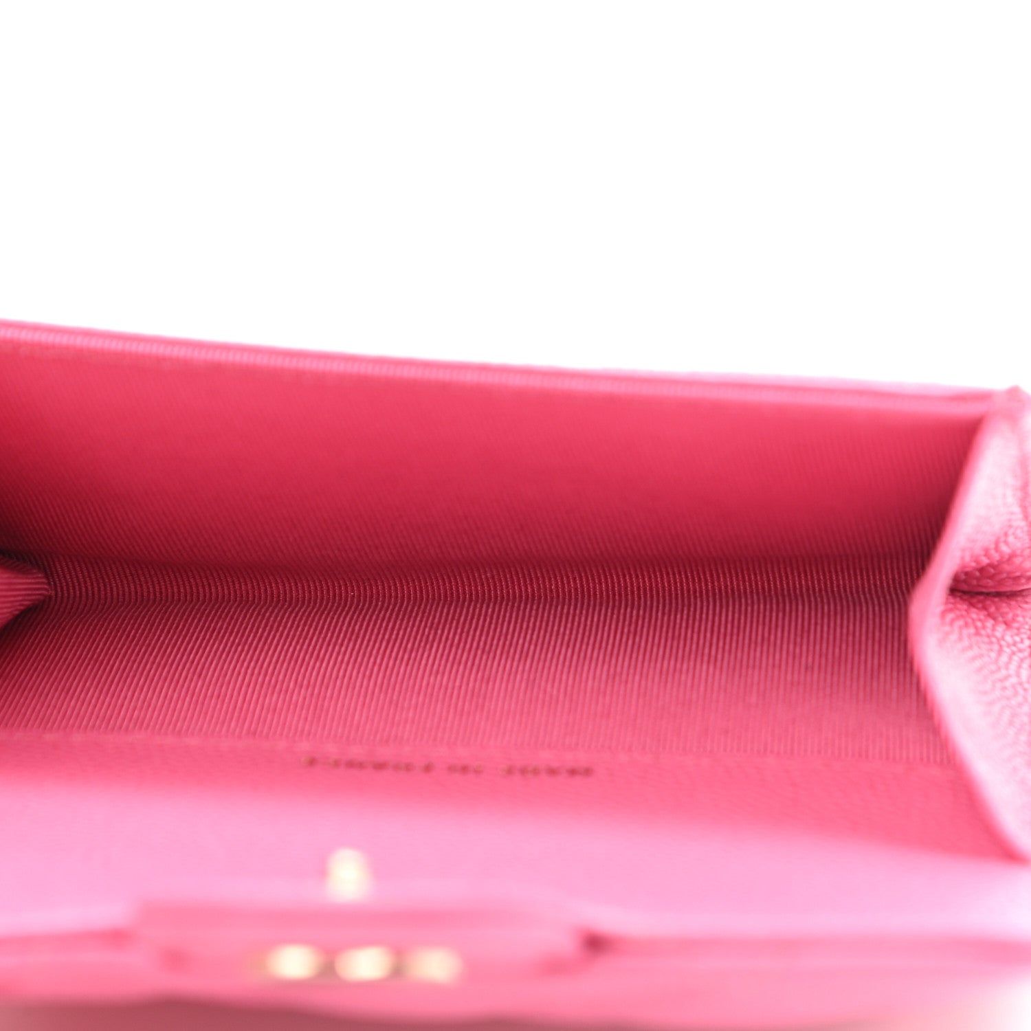 Chanel Caviar Quilted Flap Card Holder Wallet Pink 5 of 8