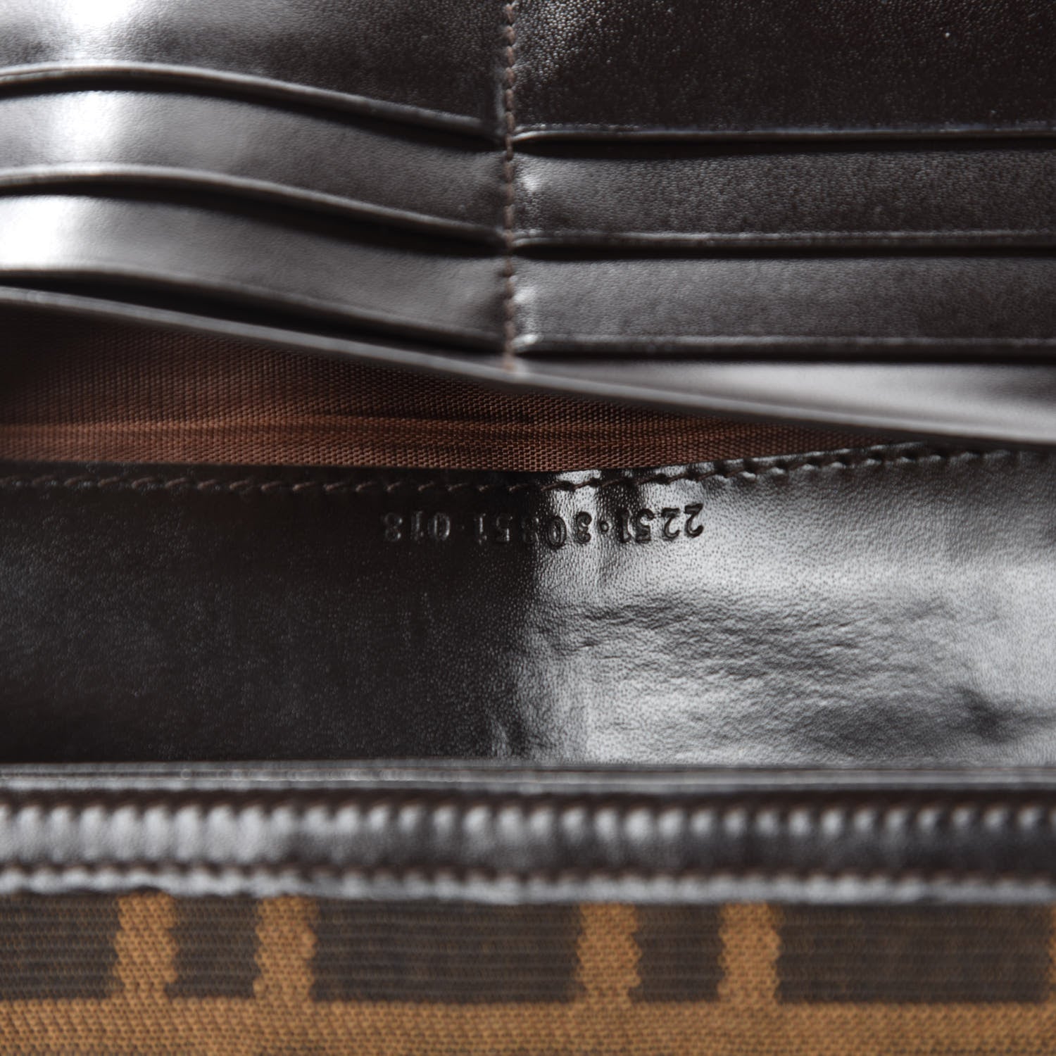 Fendi Zucca Continental Wallet Tobacco 7 of 7