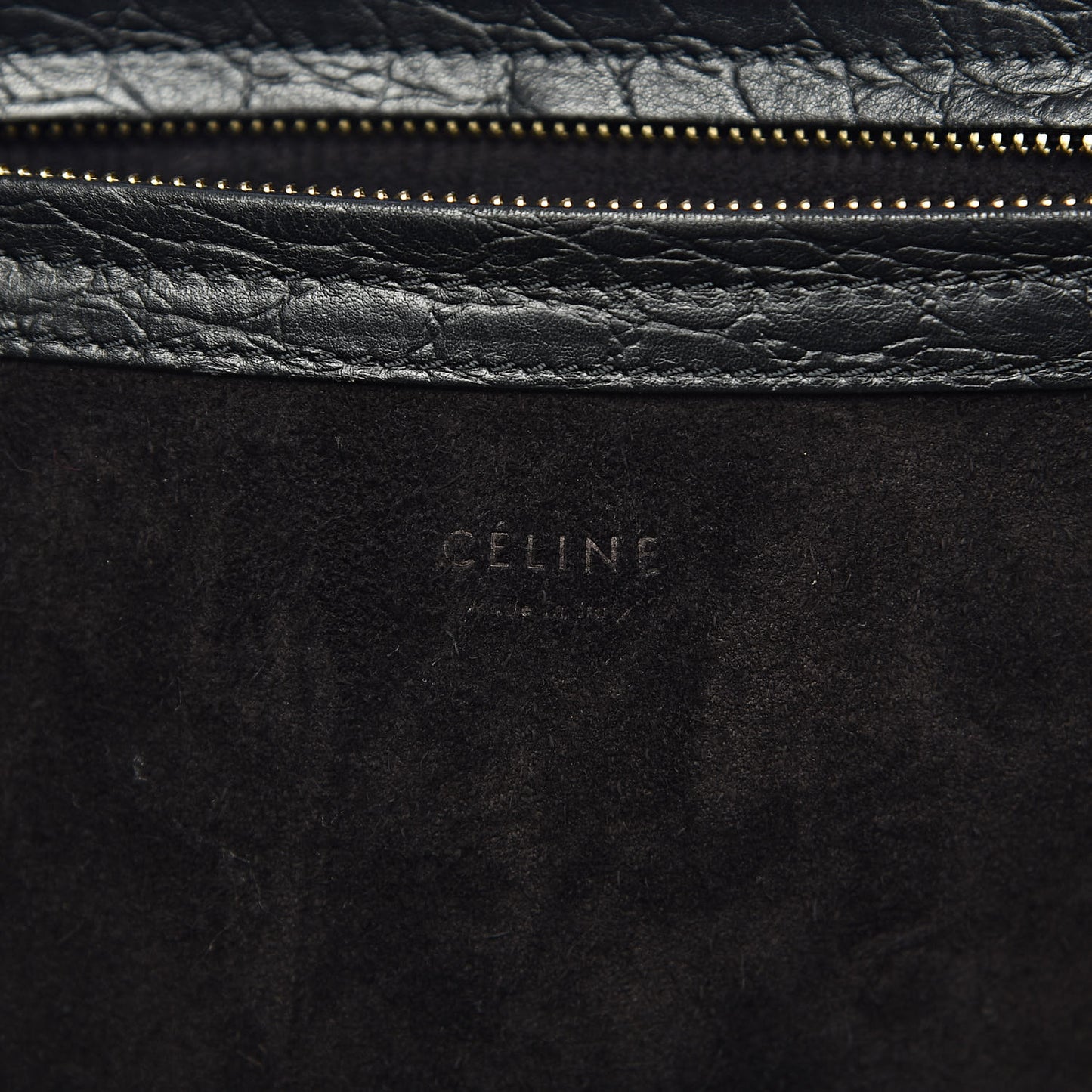 Crocodile Embossed Calfskin Medium Phantom Luggage Black