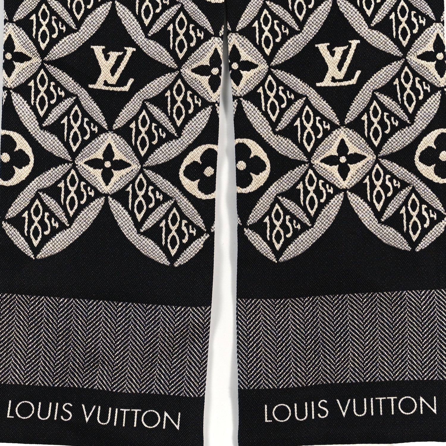 Louis Vuitton Silk Since 1854 Bandeau Black 3 of 3