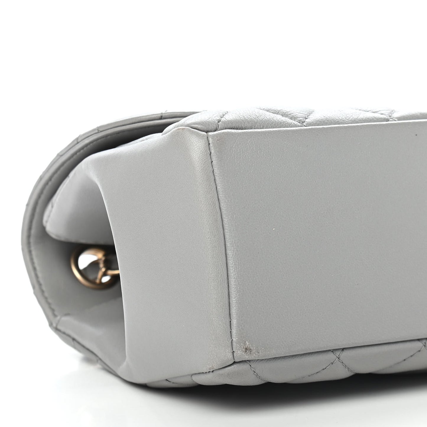 Lambskin Quilted Medium Mademoiselle Chic Flap Gris