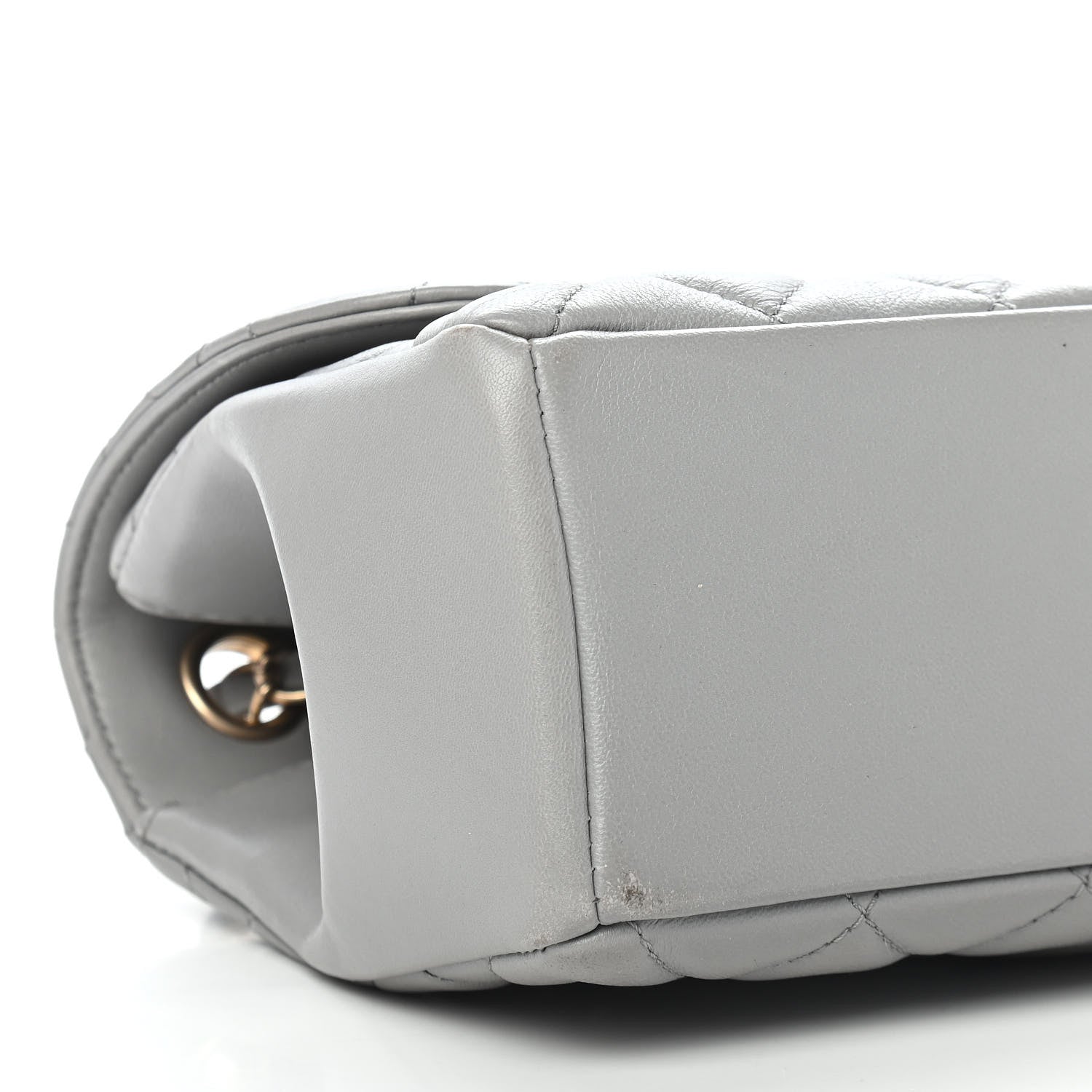 Chanel Lambskin Quilted Medium Mademoiselle Chic Flap Gris 8 of 9