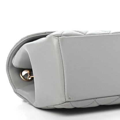 Chanel Lambskin Quilted Medium Mademoiselle Chic Flap Gris 8 of 9
