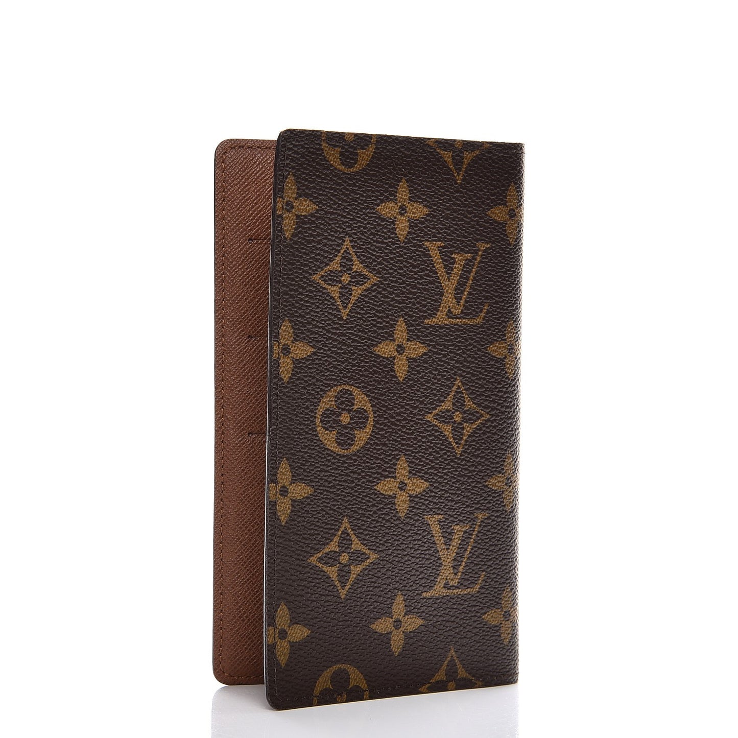 Monogram Checkbook Holder Wallet