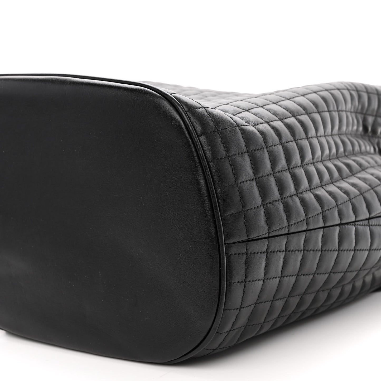 Calfskin Quilted Small C Backpack Black