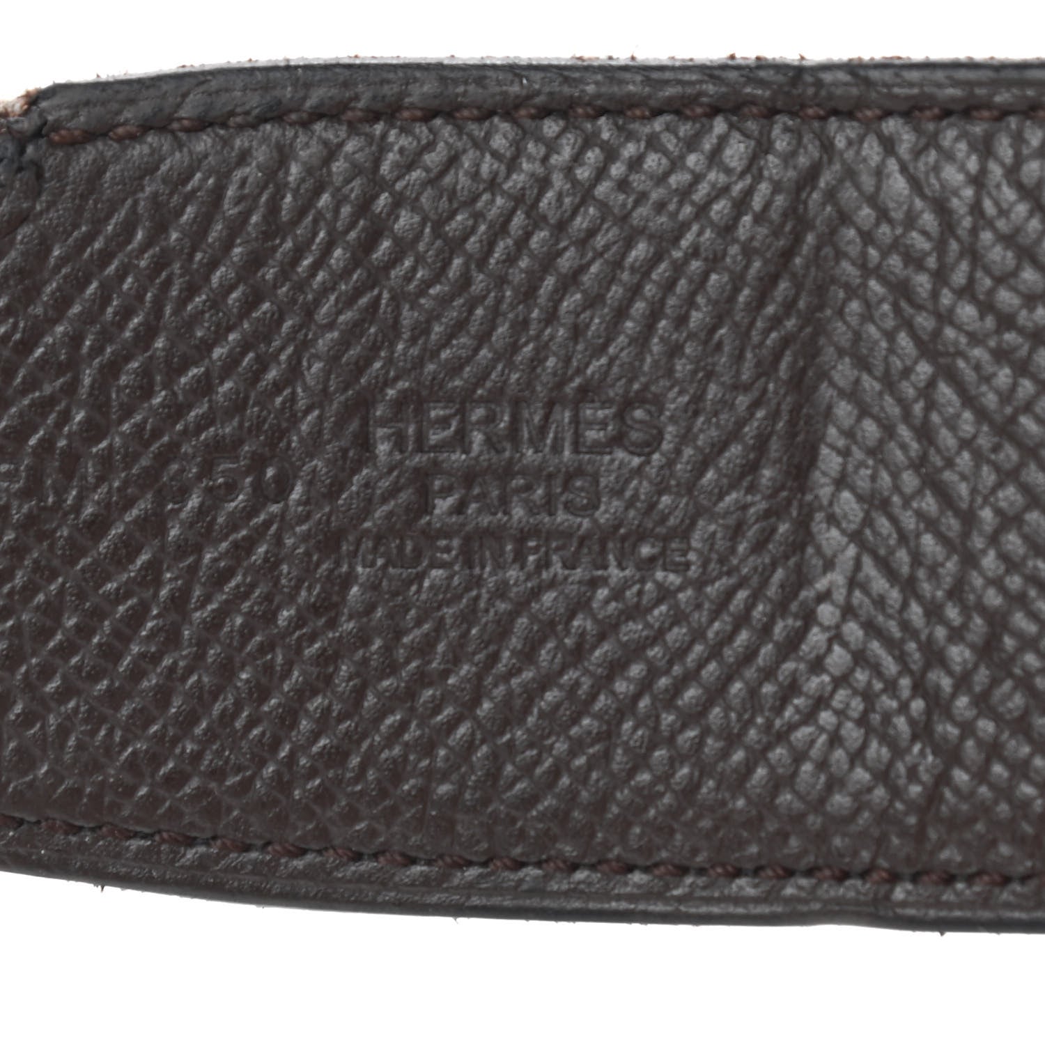 Hermes Epsom 42mm Constance H Belt 105 Black Chocolate 3 of 7