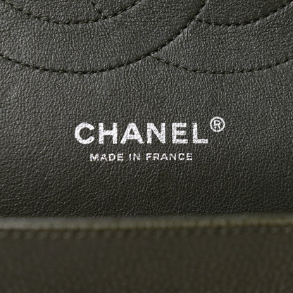 Chanel Caviar Quilted Jumbo Double Flap Dark Green 6 of 11