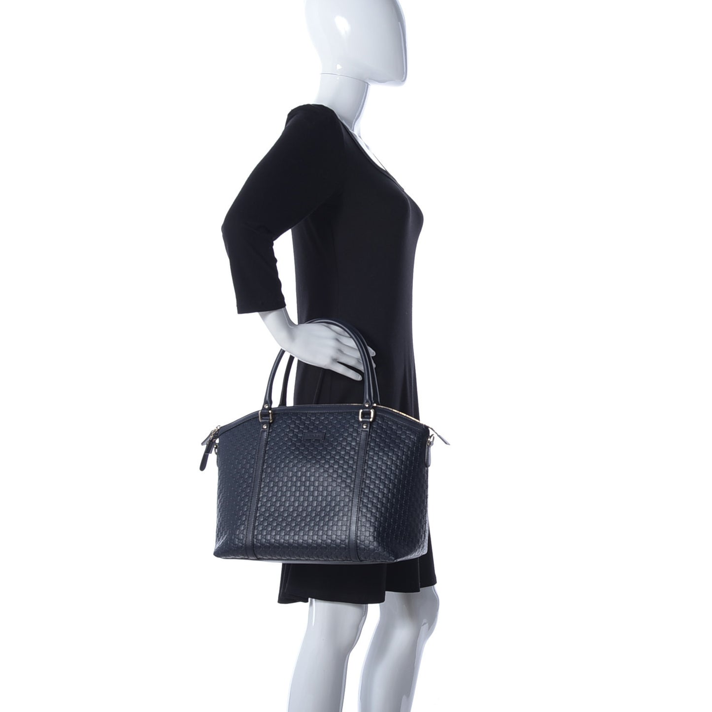 Soft Microguccissima Dome Satchel Navy