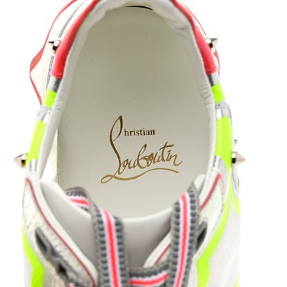 Christian Louboutin Patent Mesh Denim Rete Sharkina Flat Sneakers 38 Multicolor 6 of 8