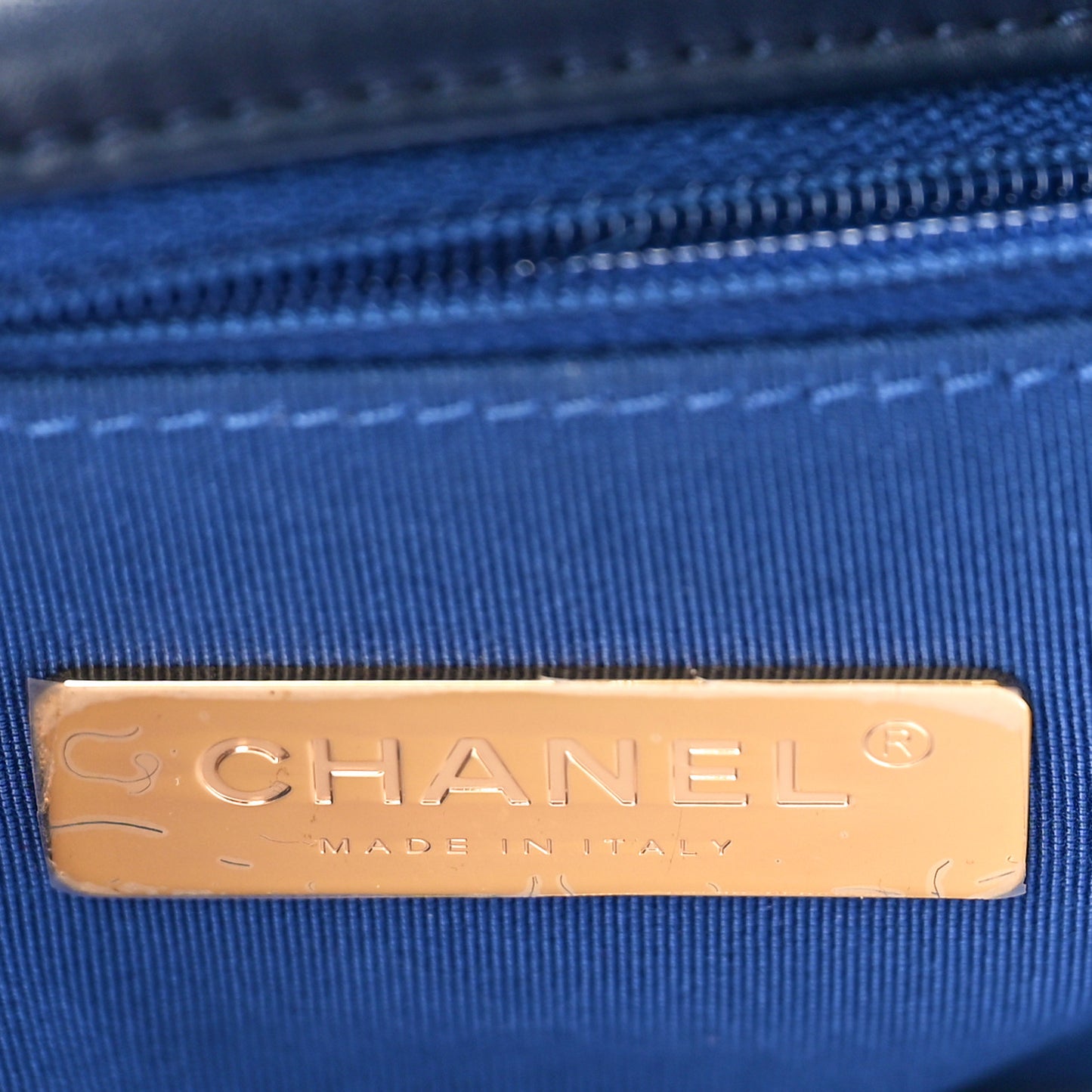 Shearling Sheepskin Medium Chanel 19 Flap Blue