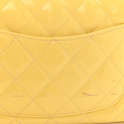 Chanel Patent Quilted Mini Rectangular Flap Yellow 11 of 12