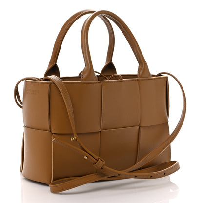Bottega Veneta Nappa Maxi Intrecciato Mini Arco Tote Camel 4 of 10