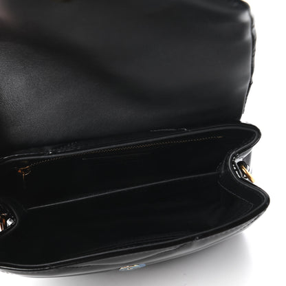 Saint Laurent Patent Y Quilted Monogram Toy Loulou Crossbody Bag Black 5 of 11