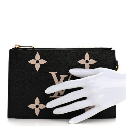 Louis Vuitton Empreinte Monogram Giant Neonoe MM Pochette Black Beige 2 of 7