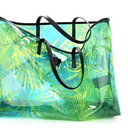 Versace PVC Jungle Printed Tote Green Black Multicolor 11 of 11