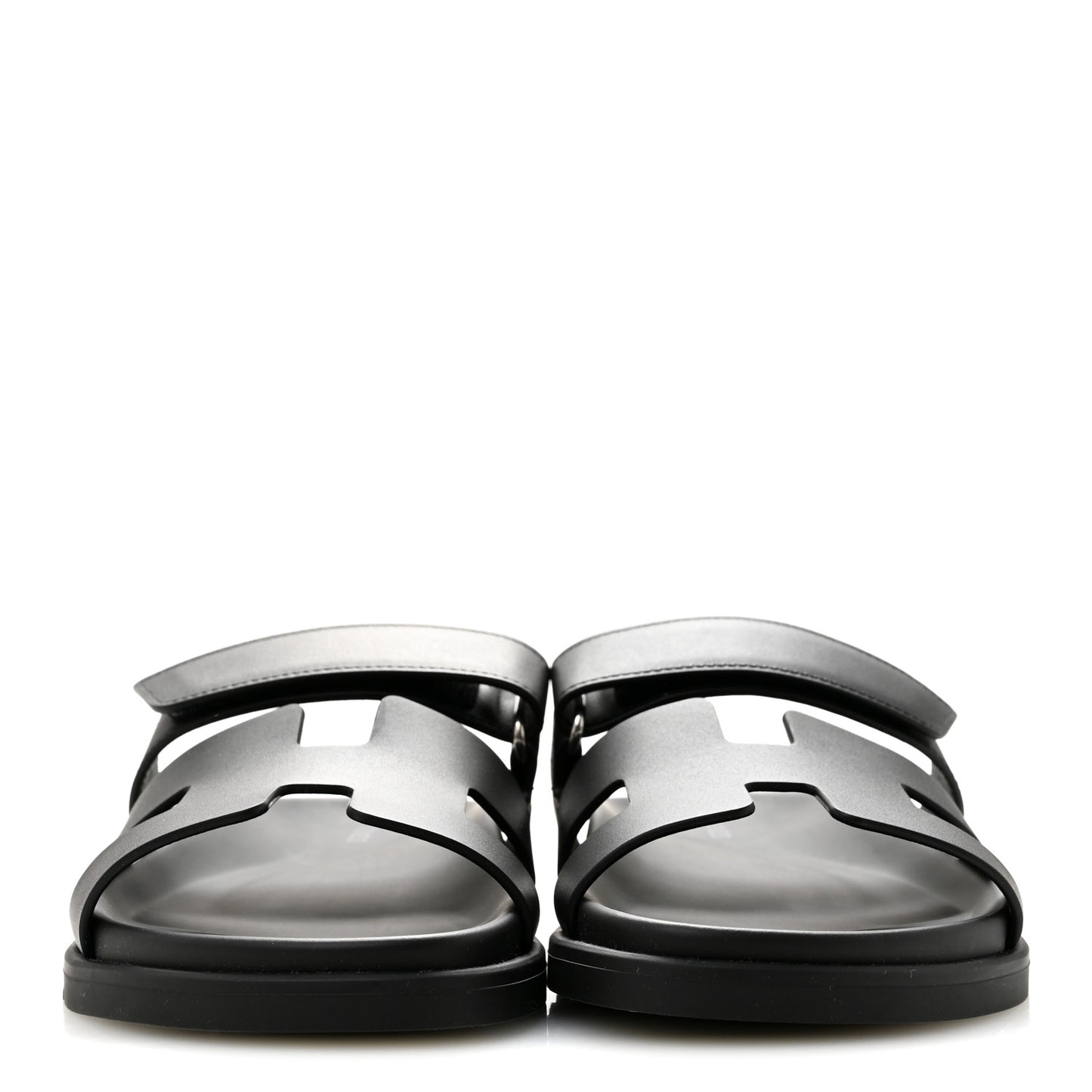 Calfskin Womens Chypre Sandals 38.5 Black