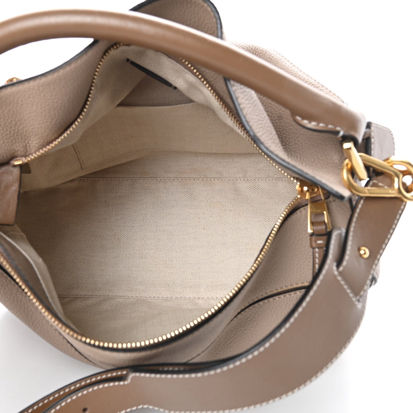 Calfskin Medium Puzzle Bag Sand Mink