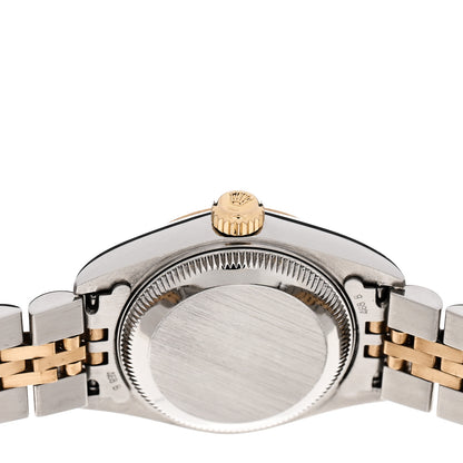 Rolex Stainless Steel 18K Yellow Gold Diamond 26mm Oyster Perpetual Datejust Watch Champagne 79173 4 of 4