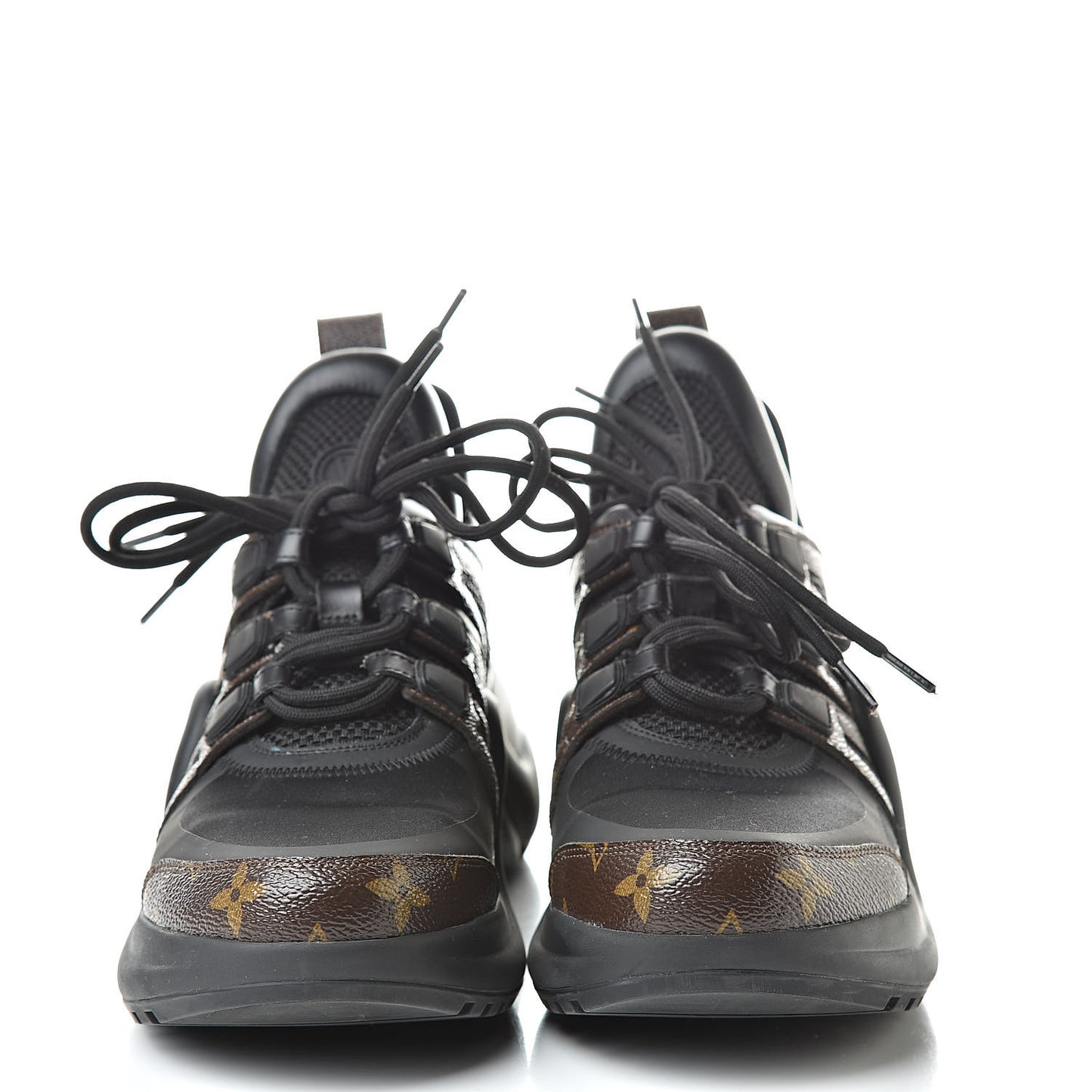 Calfskin Patent Monogram LV Archlight Sneakers 39 Black