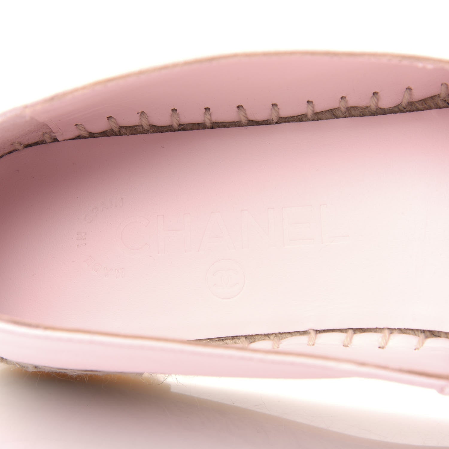 Chanel Lambskin CC Espadrilles 39 Light Pink 8 of 11