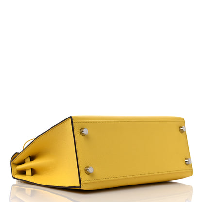 Hermes Epsom Kelly Sellier 25 Jaune De Naples 4 of 9