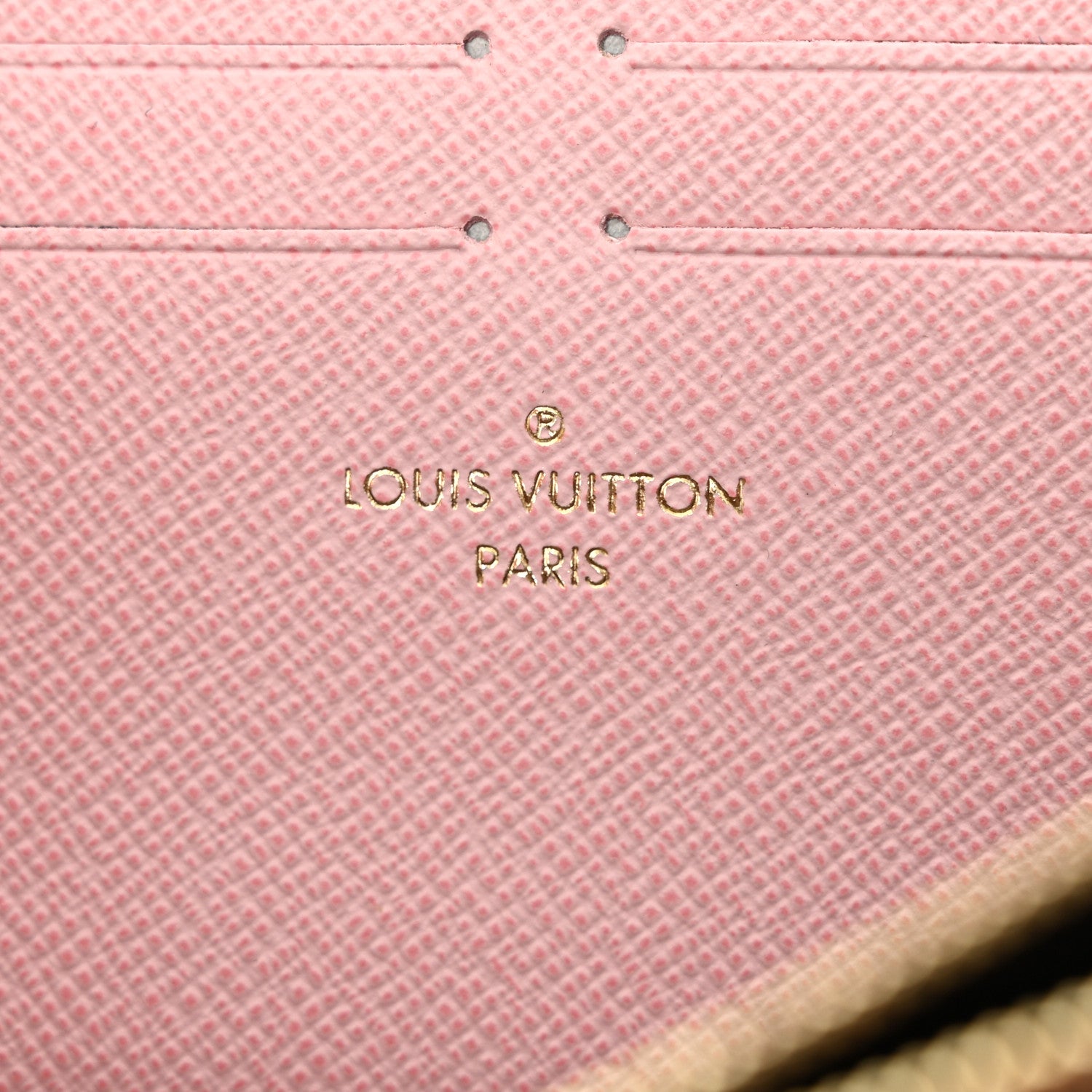 Louis Vuitton Damier Ebene Clemence Wallet Rose Ballerine 6 of 8