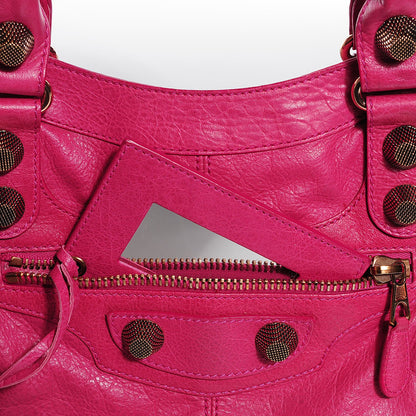 Balenciaga Agneau Giant 21 Rose Gold Hardware Part Time Cyclamen Fucsia 8 of 14