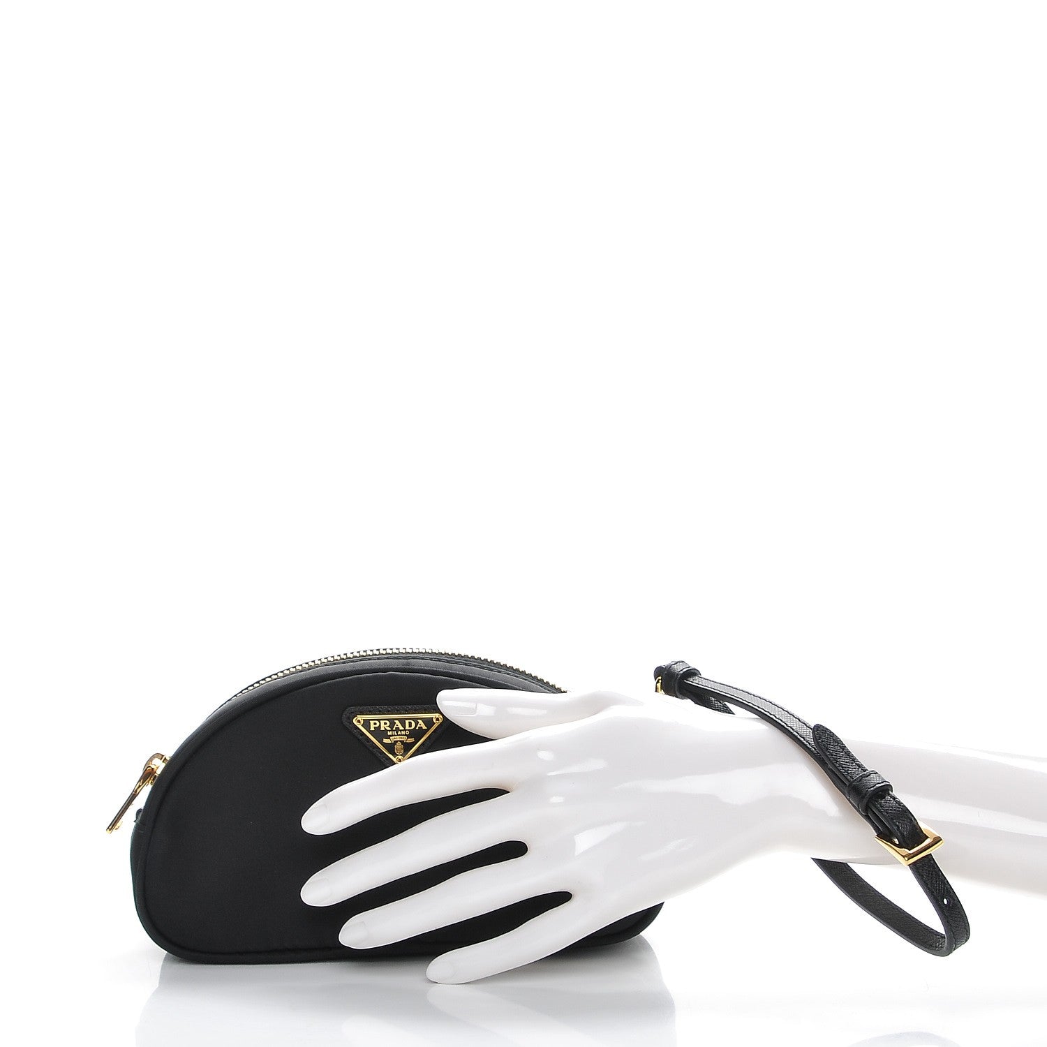 Prada Tessuto Nylon Wristlet Nero Black 2 of 8