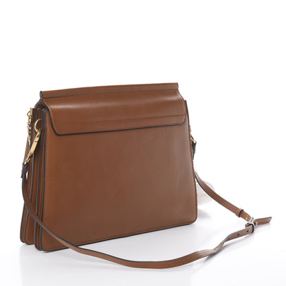 Chloe Calfskin Suede Studded Medium Faye Shoulder Bag Caramel 2 of 8