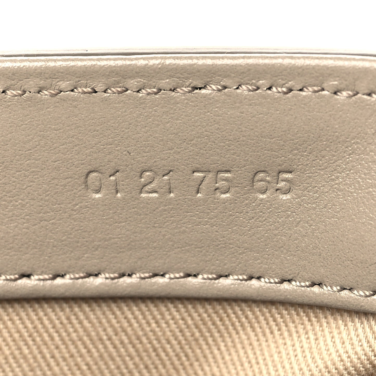 Shiny Calfskin Suede Mini C Double Carry Motty Grey