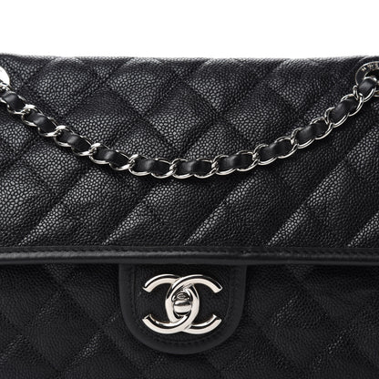 Chanel Caviar Quilted Medium French Riviera Flap Black 14 of 15