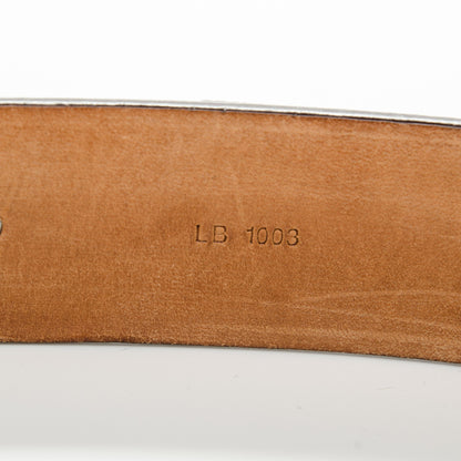 Louis Vuitton Monogram Ceinture Belt Silver Buckle 80 32 5 of 9