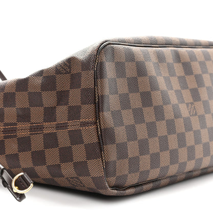 Louis Vuitton Damier Ebene Neo Neverfull MM Rose Ballerine 9 of 13