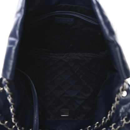 Chanel Shiny Calfskin Quilted Chanel 22 Navy Blue 6 of 11