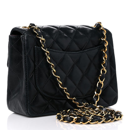 Chanel Lambskin Quilted Mini Square Flap Black 2 of 18