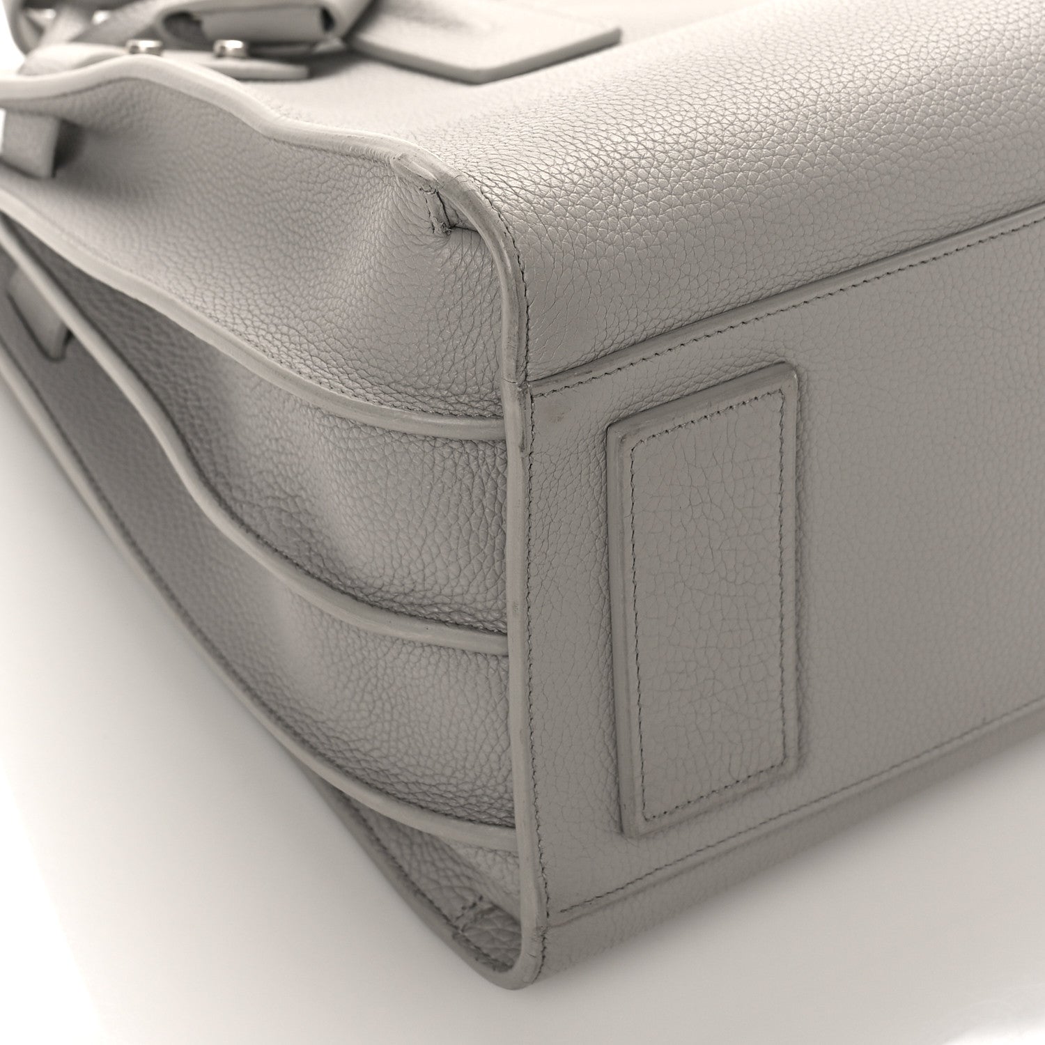 Saint Laurent Grained Calfskin Small Supple Sac De Jour Mouse Grey 8 of 12
