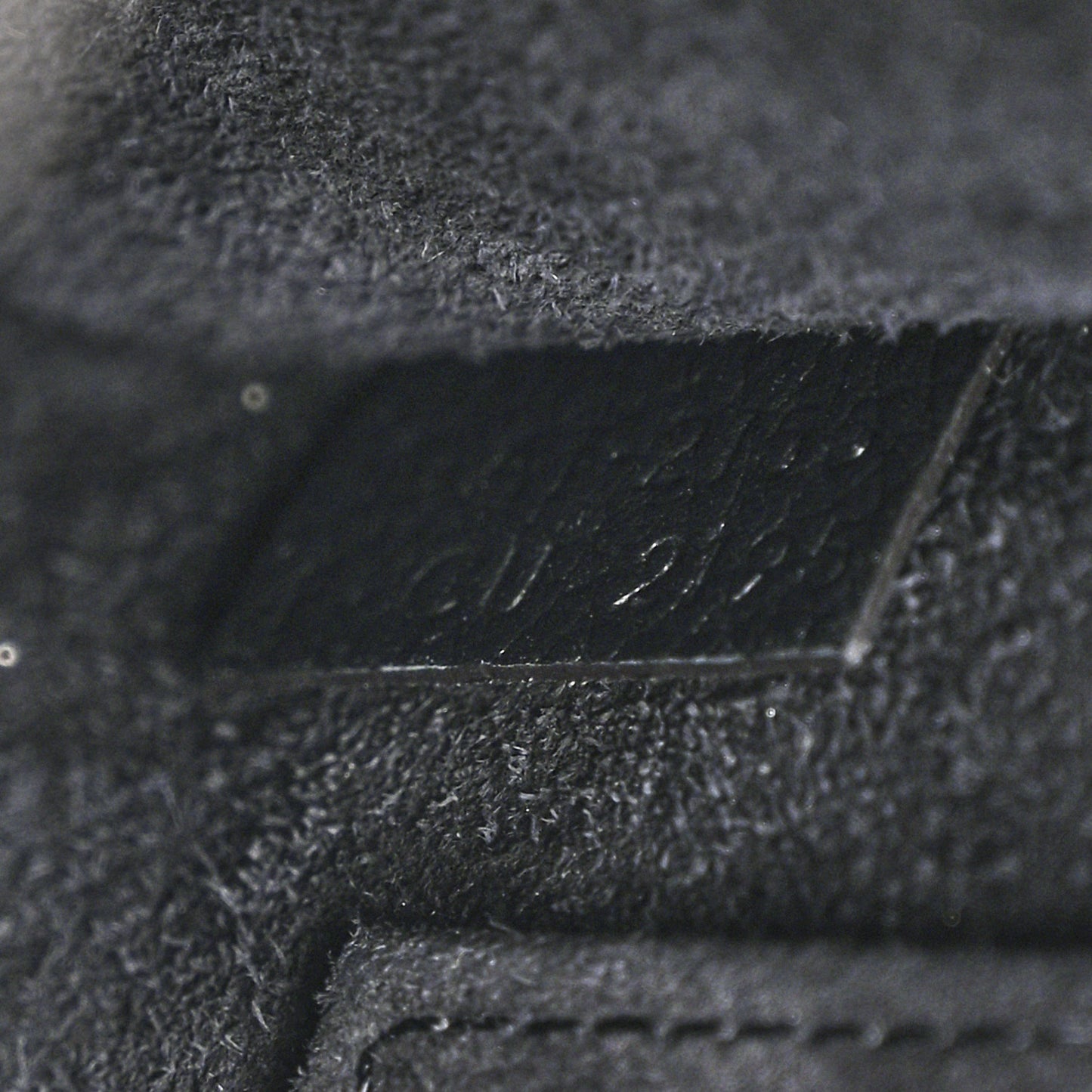 Drummed Calfskin Nano Luggage Black
