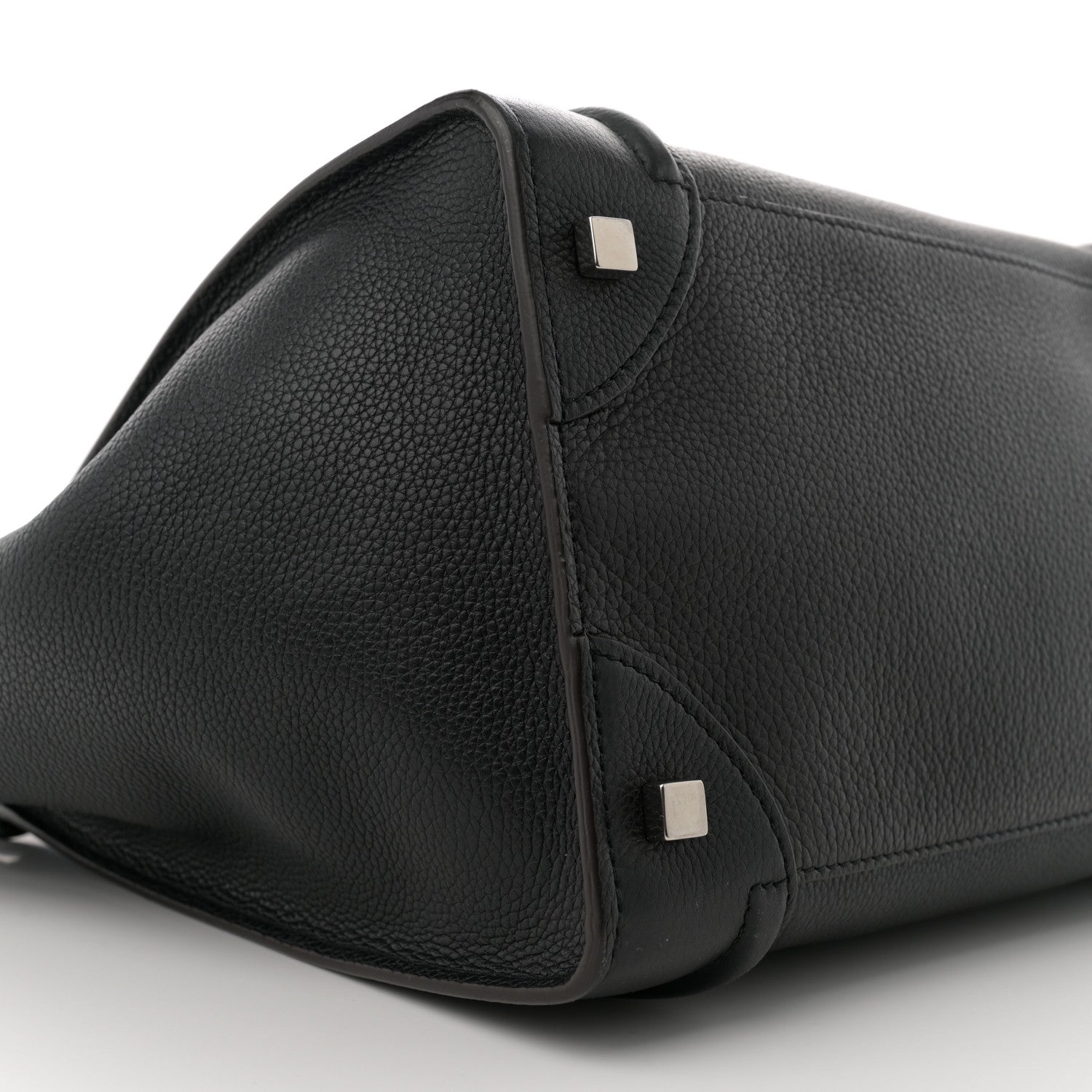 Celine Drummed Calfskin Mini Luggage Black 8 of 10
