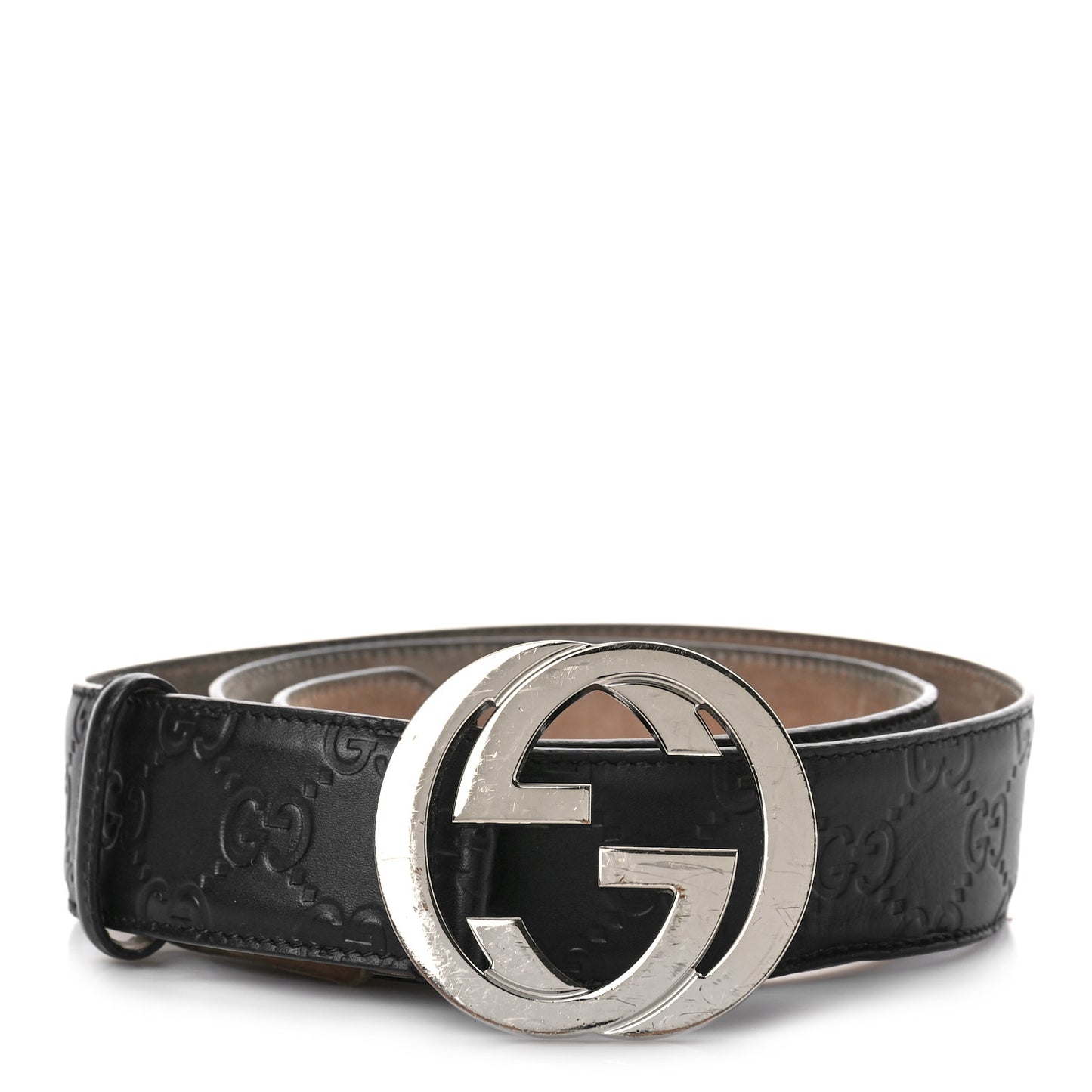 Guccissima Signature Interlocking G 40mm Belt 90 36 Black