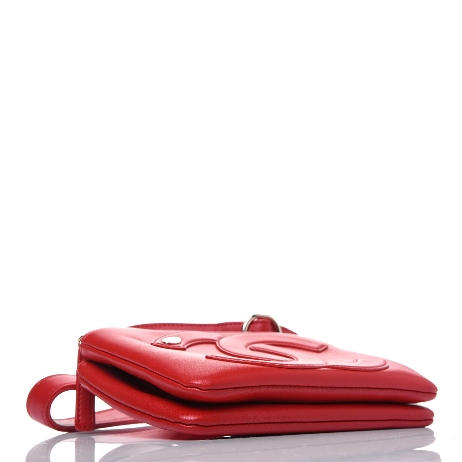 Chanel Lambskin CC Mania Waist Belt Bag Red 4 of 15