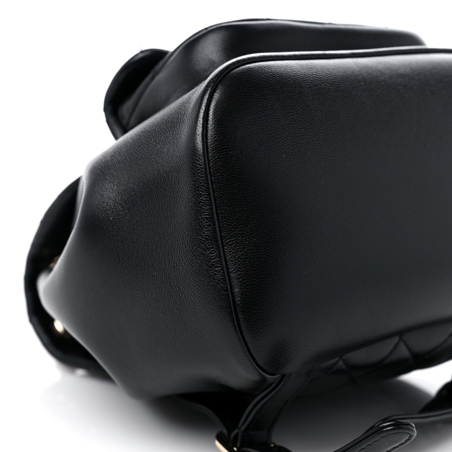 Chanel Lambskin Quilted Small Duma Drawstring Backpack Black 8 of 12