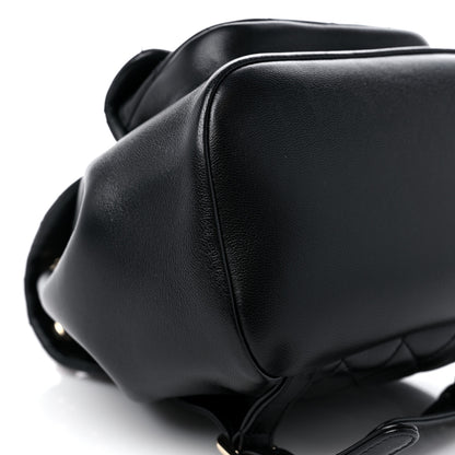 Chanel Lambskin Quilted Small Duma Drawstring Backpack Black 8 of 12