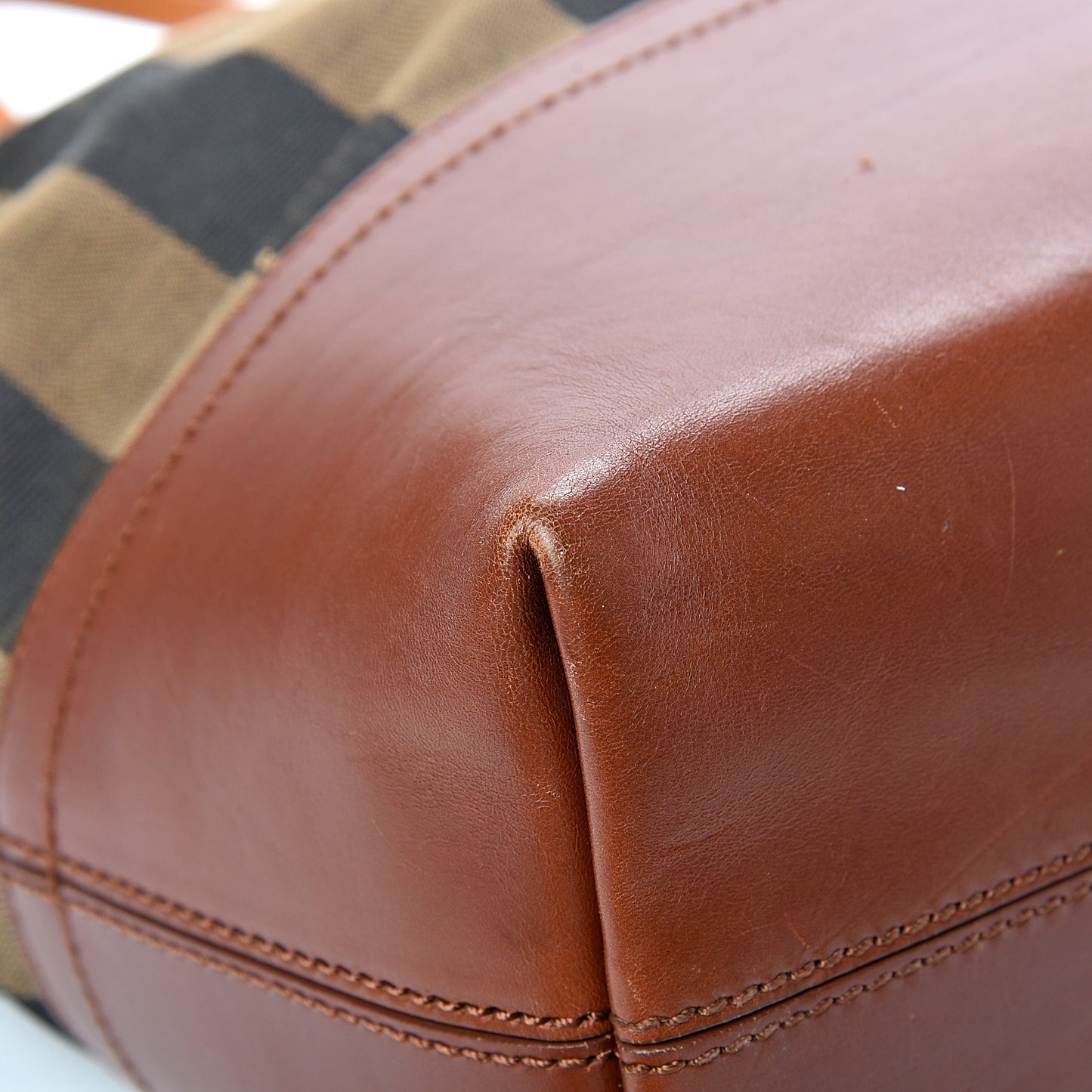 Pequin Cuoio Vegetale Medium Roll Tote Tobacco Cuoio Miele